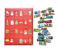 Cars Christmas 2025, Pull Back Car 24 Days | Car Toy Countdown Calendar - For Collectors Living Room Bedroom Family Activity Party Insert Nursery