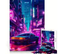Cars City Retro Puzzles for Adults 1000 Puzzles Cognitive Workout Time Well Spent No Rough Edges Merry Gift (38x26cm)