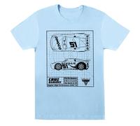 Cars Cruz Ramirez Blueprint T-Shirt Disney Baby Blue XL