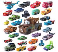 Cars Disney Pixar Cars Lightning McQueen Mater Jackson Storm The King Mater 1:55 Metal Alloy Car Toy Model Toys Children Gifts 02
