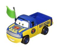 Cars Disney Pixar Metal Car 1:55 Dexter with Green Flag