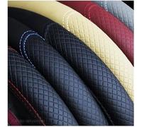 Cars Interior Cover For 14.5-15 Inches PU Leather Embossed Three-dimensional Car Without Inner Ring Steering Wheel Cover Automotive Supplies Steering Wheel Cover(Red)