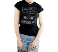 Cars Jackson Storm Blueprint Cotton T-Shirt Disney Black S