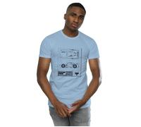 Cars Jackson Storm Blueprint T-Shirt Disney Baby Blue XL