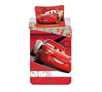 Cars Legend Single Duvet Cover 140x200 + Pillowcase Lightning McQueen Gift | Reversible bedding | Natural cotton breathable Oeko-Tex | Disney Pixar | Boys 3-10 | Gift idea | Machine washable