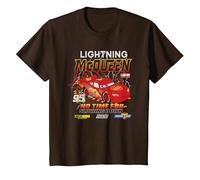 Cars Lightning McQueen No Time For Slow Down T-Shirt, Youth, Brown, 2T