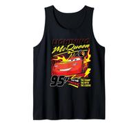 Cars Lightning McQueen On Fire Tank Top