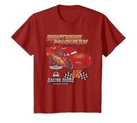 Cars McQueen Racing Series T-Shirt, Youth, Cranberry Red, Medium