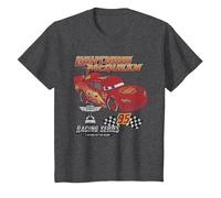 Cars McQueen Racing Series T-Shirt, Youth, Dark Heather Grey, 2T
