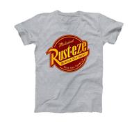 Cars Men's Rust-Eze Logo T-Shirt in Grey | Size: Large Cars Grey L