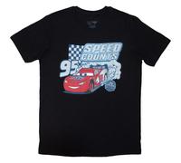 Cars Men's Speed Counts T-Shirt in Black | Size: Medium Cars Black M