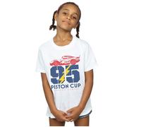 Cars Piston Cup 95 Cotton T-Shirt Disney White 9 Years