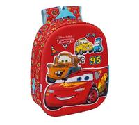 CARS School Backpack with 3D Design, Ideal for Children of Different Ages, Comfortable and Versatile, Quality and Strength, 27 x 10 x 33 cm