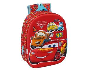 CARS School Backpack with 3D Design, Ideal for Children of Different Ages, Comfortable and Versatile, Quality and Strength, 27 x 10 x 33 cm
