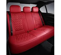 Cars Seat Covers Custom Leather Car Seat Covers For Skoda For Yeti For Kodiaq For Octavia For Superb For Fabia For Rapid For Karoq For Kamiq(Red Lux)