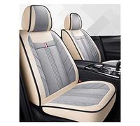 Cars Seat Covers Flax Car Seat Covers Full Set Universal For Skoda For Kodiaq For Octavia For Superb 2 3 For Fabia For Kamiq For Rapid For Spaceback(Beige-Gray)