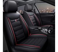 Cars Seat Covers For Mercedes For Benz Leather Car Seat Cover W212 For Vito Ml W163 W164 W245 W169 Slk R171 For Viano Cla W204 Gla Gla W221 W176(Black Red Front+Rear)