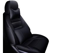 Cars Seat Covers For Skoda For Octavia 2 For Fabia Genuine Leather Car Seat Covers For Superb 3 For Karoq For Kodiaq For Rapid 2017 For Spaceback For Yeti(Black,Deluxe)