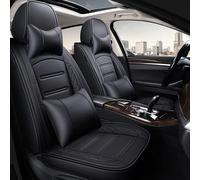 Cars Seat Covers Full Set Pu Leather 5 Seat Car Seat Cover For Hyundai For Tucson For Santa Fe I30 I40 For Veloster For Genesis For Venue For Terracan For Ioniq For Accent(Black,Luxury)