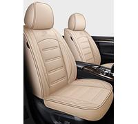 Cars Seat Covers Full Set Pu Leather 5 Seat Car Seat Cover For Hyundai For Tucson For Santa Fe I30 I40 For Veloster For Genesis For Venue For Terracan For Ioniq For Accent(Beige,Standard)