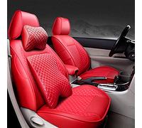 Cars Seat Covers Leather Car Seat Cover Special For Kia K2 K3 K4 K5 For Kia For Cerato For Sportage For Optima For Maxima For Carnival(Red,Have pillow)