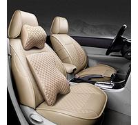 Cars Seat Covers Leather Car Seat Cover Special For Kia K2 K3 K4 K5 For Kia For Cerato For Sportage For Optima For Maxima For Carnival(Beige,Have pillow)