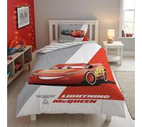 Cars Single Duvet Cover 140x200 + Pillowcase 65x65 McQueen Jackson Storm | Reversible bedding | Polycotton quick dry | Official Disney Pixar | Boys 3-10 | Gift idea | Machine washable