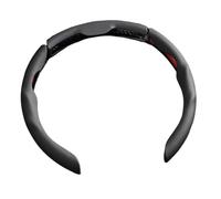 Cars Steering Wheel Cover Faux Leather Steering Wheel Cover That Is Non-Slip And Sweat-Absorbent Sporty Style Suitable Various Vehicles(Black)