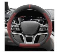 Cars Steering Wheel Cover For BYD For Song For Plus For Seal U For Dmi For King Suede Leather Car Steering Wheel Cover Accessories(Suede Red)