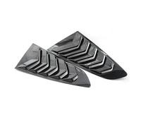 Cars Sun Visor Rear Window Louver Shutter Cover Side Vent Trim Sticker Scoop For Mustang 2015-2020(Carbon look)
