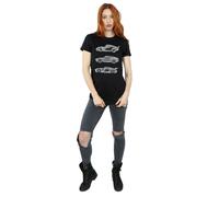 Cars Text Racers Cotton Boyfriend T-Shirt Disney Black M