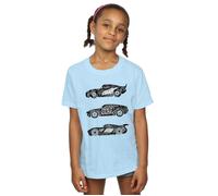 Cars Text Racers Cotton T-Shirt Disney Baby Blue 7-8 Years