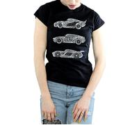 Cars Text Racers Cotton T-Shirt Disney Black XXL