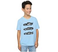 Cars Text Racers T-Shirt Disney Baby Blue 5-6 Years