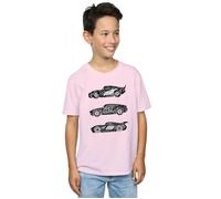 Cars Text Racers T-Shirt Disney Baby Pink 5-6 Years