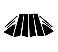 Cars Window Pillar Posts Compatible With Chevrolet For Cruze 2011 2012 2013 2014 2015 10Pcs Car Side Window Door Pillar Trim Posts Sticker Black Exterior Parts(Black)