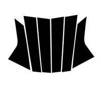 Cars Window Pillar Posts Compatible With Hyundai For Elantra 2020 2021 2022 6PCS Polished Pillar Posts Car Window Trim Cover BC Column Sticker Accessories