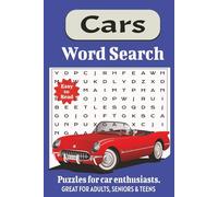 Cars Word Search Puzzle Book: Fun Word Search with easy to read print about cars, car parts, American cars and foreign cars. 6x9 inches, 110 pages, 50 ... Gifts for holidays, vacations and free time.