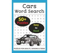 Cars Word Search Puzzle Book: With Easy to Read Print about Cars, Trucks, Race Cars and More | 6x9 inches, 110 pages | 50+ Puzzles ...
