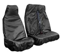 Carseatcover-UK® Heavy Duty Extra Rugged Black Waterproof Van Seat Covers/Protectors (Universal Fit) Single + Double