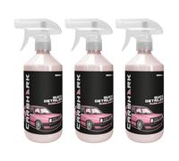 CARSHARK Bubblegum Quick Detailer 3 x 500 ml Spray, Cleans and Protects Vehicle Finish, Spray and Wipe