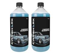 CARSHARK Ceramic Car Shampoo 2 x 1 Litre, Hydrophobic Effect, Protective Layer, Improves Gloss of The Paintwork