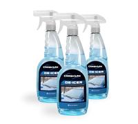 CARSHARK Fast Acting De-icer 3 x 750ml for Car Windows, Door Locks, Latches, Headlights