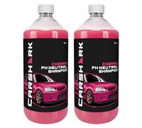CARSHARK PH Neutral Car Shampoo 2 x 1 Litre, Concentrate, Cherry