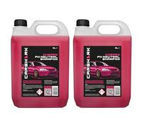CARSHARK PH Neutral Car Shampoo 2 x 5 Litre, Concentrate, Cherry, Multi Pack