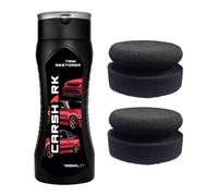 Carshark Trim Restorer, 400 Ml With 2 X Applicator Pads, Black Plastic And Vinyl Restorer