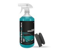 CARSHARK Tyre Dressing 1 Litre with 1 x Applicator Pad (Black), Deep Shine, UV Protection