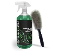 CARSHARK Wheel Cleaning Kit, Non Acidic Wheel Cleaner 1 x 1 L Spray, 1 x Wheel Brush (Black)