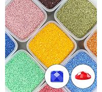 Carsilers Diamond Painting Beads 3031,Diamonds Painting Accessories Replacement for Missing Drills,Diamond Beads Replacement Drills Gems Stones,Square,About 3500pcs