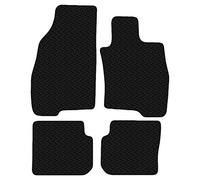 Carsio Car Mats 4pc Set For Alfa Romeo Mito 2008 to 2018 Tailored Fit Rubber Floor Mat Complete Accessory Black Custom Fitted - Anti-Slip Backing, Heavy Duty & Waterproof